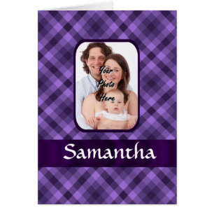 Purple gingham pattern