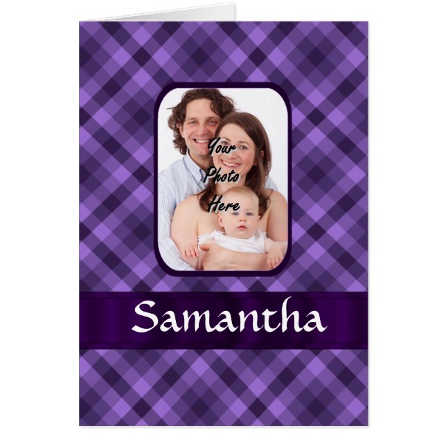 Purple gingham pattern (Front)