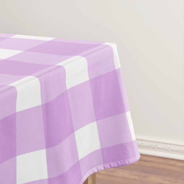 Purple Gingham Tablecloth (In Situ)