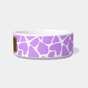 Purple Giraffe Pattern Bowl