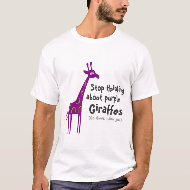 Purple Giraffes T-Shirt (Front)