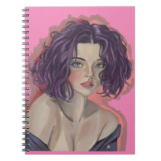 Purple girl notebook