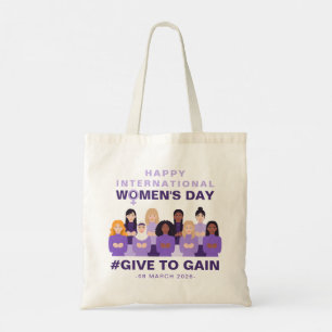 Purple Give To Gain International Women's Day 2026 Tote Bag