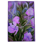 Purple Gladiolus Watercolor Gift Bag