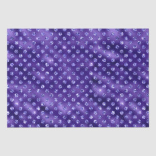 Purple Glam Galaxy Glitter Sparkle Design Tissue Paper