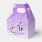 Purple Glam Glitter Sweet 16 Custom Party
