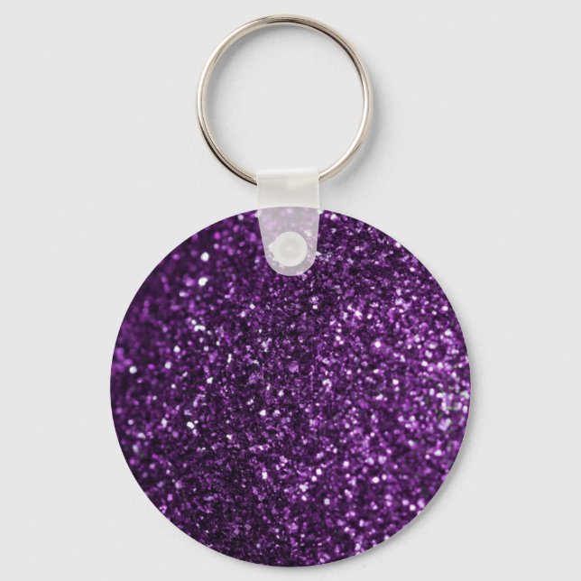 Purple Glimmer Keychain (Front)