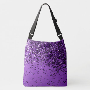 PURPLE Glitter #2 (Faux Glitter) #shiny #decor  Crossbody Bag