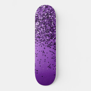 PURPLE Glitter #2 (Faux Glitter) #shiny #decor  Skateboard