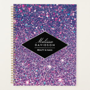 Purple Glitter and Glamour Appointment Book Planner