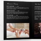 Purple Glitter and Glamour Nail Salon Brochure