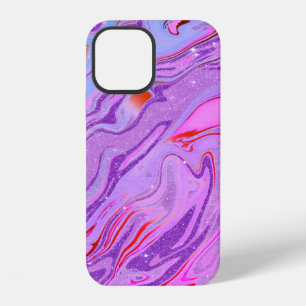 Purple glitter and marble Case-Mate iPhone case