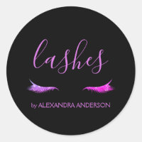 Purple Glitter and Sparkle Eyelash Extension
