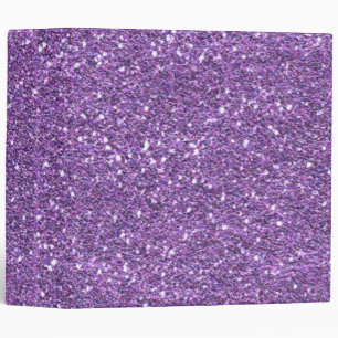 Purple Glitter Binder