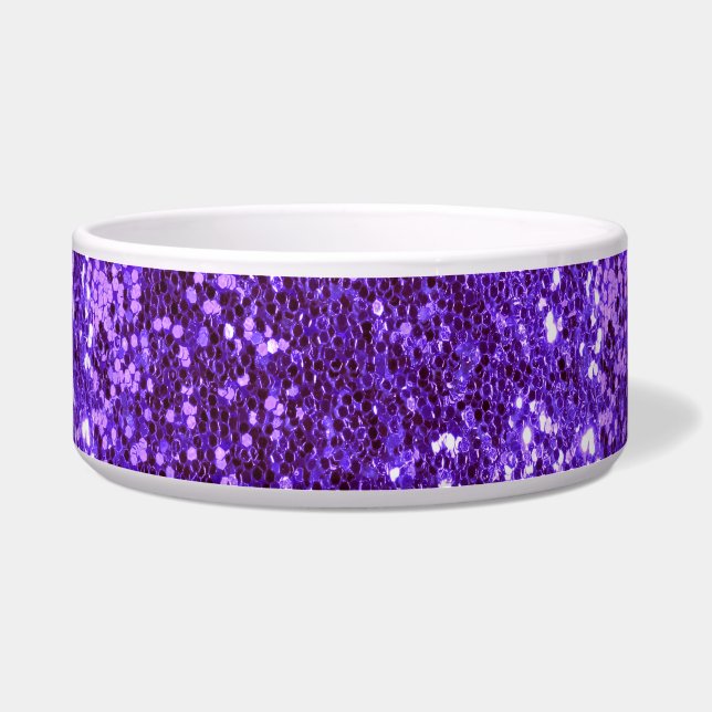 Purple Glitter Bling Sparkly Pet Dog (Front)