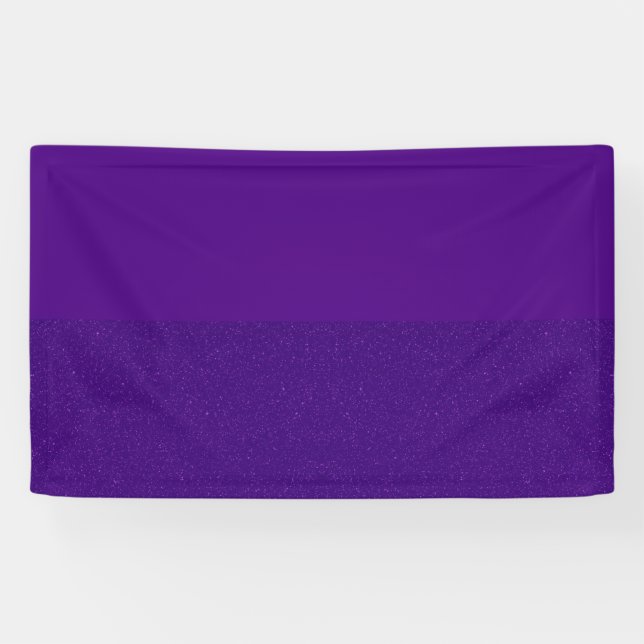Purple Glitter Bottom Banner Design – Customizable (Horizontal)