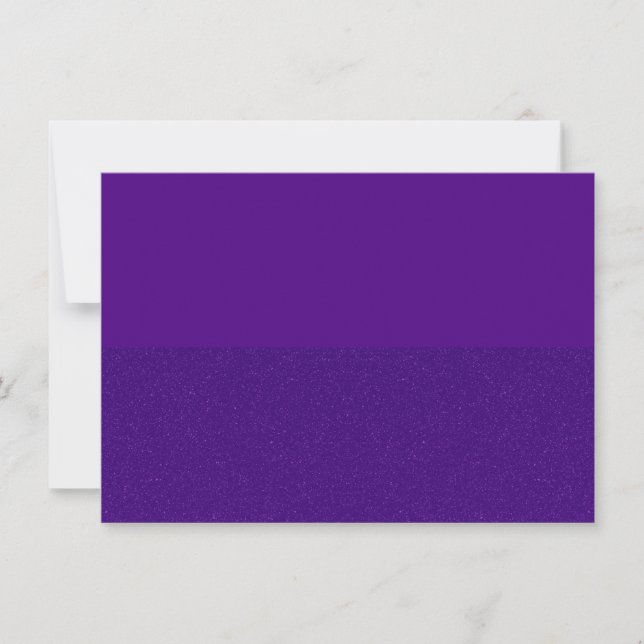 Purple Glitter Bottom Invitation – Customizable (Front)