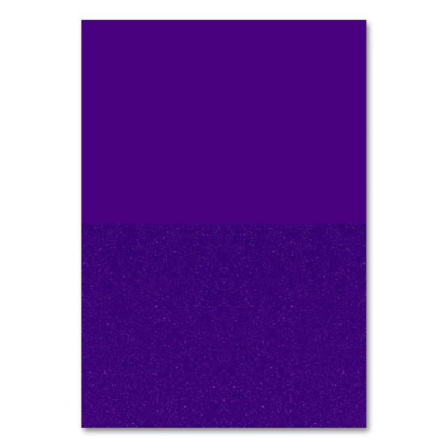 Purple Glitter Bottom Table Card – Customizable (Front)