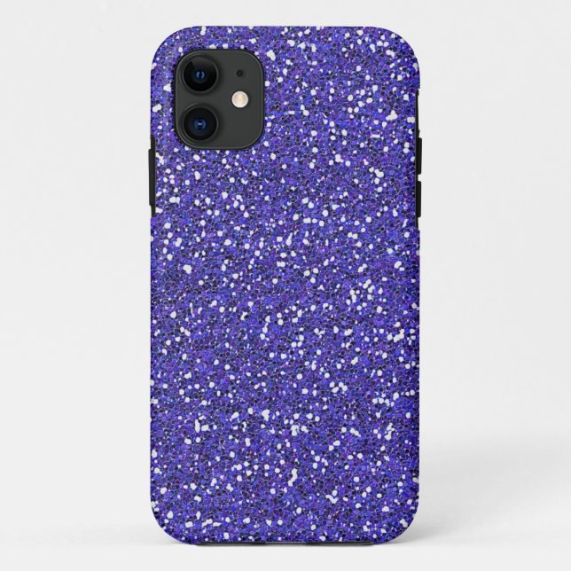 Purple Glitter Case-Mate iPhone Case (Back)