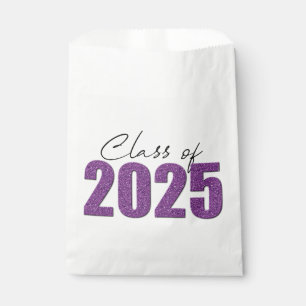 Purple Glitter Class of 2025 Favour Bag