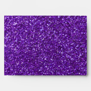 Purple glitter envelope