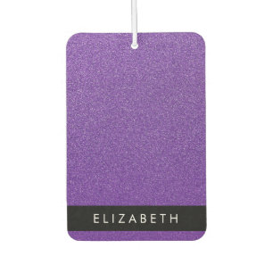 Purple Glitter, Glitter Background, Your Name Air Freshener