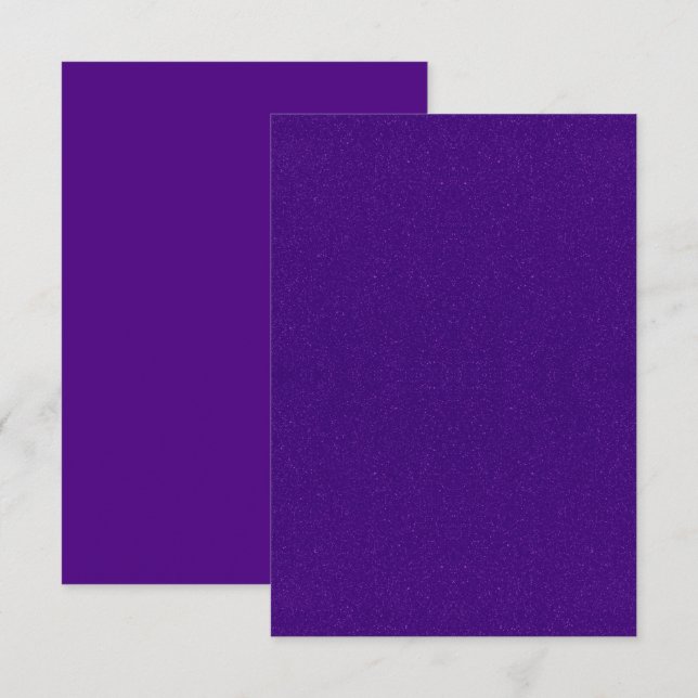 Purple Glitter Invitation Suite – Customizable (Front/Back)