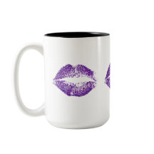 Purple Glitter Lips #2