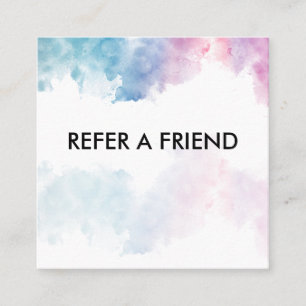 Purple Glitter Luxury Drip Salon Referral Card