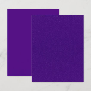 Purple Glitter & Matte Flat Note Cards – Customize