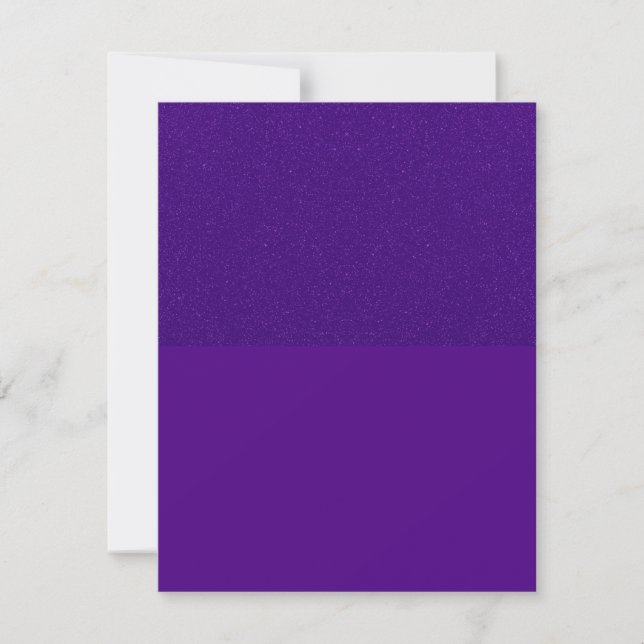 Purple Glitter–Matte Split Flat Cards – Customize (Front)