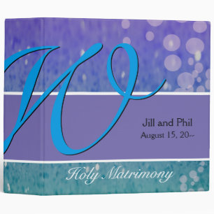 Purple Glitter Patio Lantern Confetti Glam Blue Binder