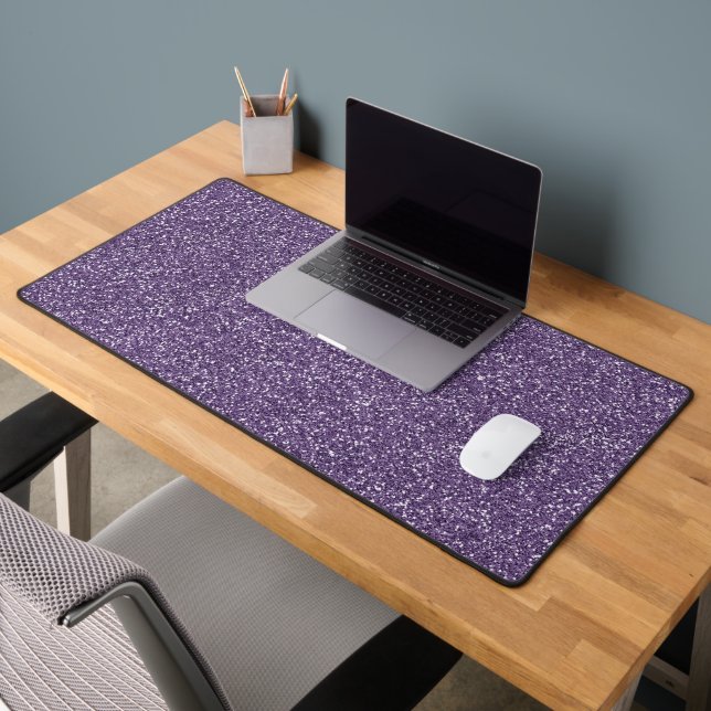 Purple Glitter Pattern Desk Mat (Office 2)