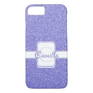 Purple Glitter Personalized Case-Mate iPhone Case