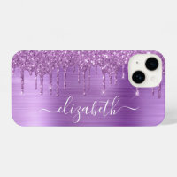 Purple Glitter Personalized