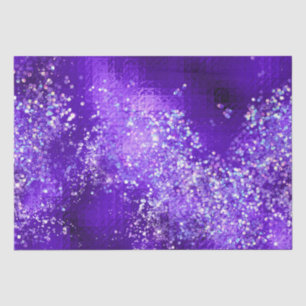 Purple Glitter Sparkle Glam Elegant Design Tissue Paper