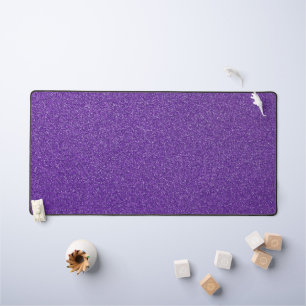 Purple Glitter, Sparkle, Glitter Background Desk Mat