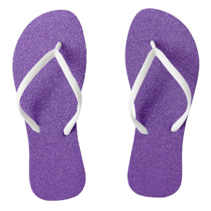 Purple Glitter, Sparkle, Glitter Background Flip Flops