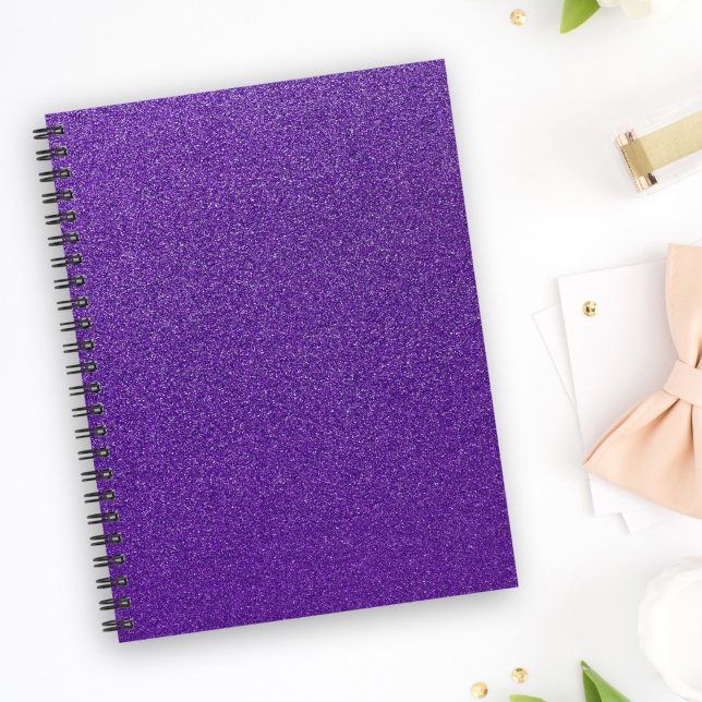 Purple Glitter, Sparkle, Glitter Background Notebook (Creator Uploaded)