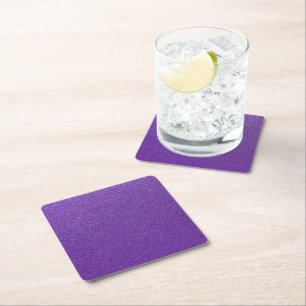 Purple Glitter, Sparkle, Glitter Background Square Paper Coaster
