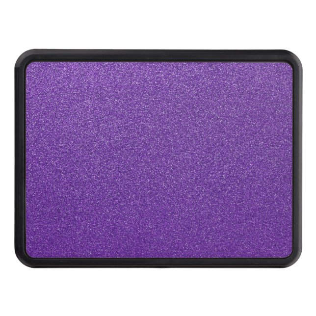 Purple Glitter, Sparkle, Glitter Background Trailer Hitch Cover (Front)