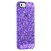 Purple Glitter & Sparkles Pattern Background Uncommon iPhone Case (Back/Right)