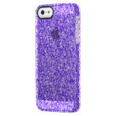 Purple Glitter & Sparkles Pattern Background Uncommon iPhone Case (Back Left)