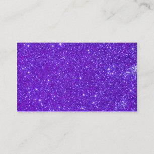 Purple Glitter Sparkly Business Cards