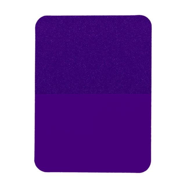 Purple Glitter Top Custom Flexible Photo Magnet (Vertical)