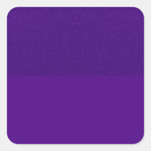 Purple Glitter‑Top Square Sticker – Customizable