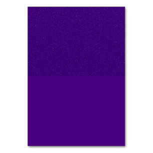 Purple Glitter‑Top Table Card – Customizable