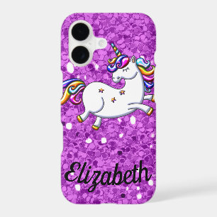 Purple Glitter Unicorn