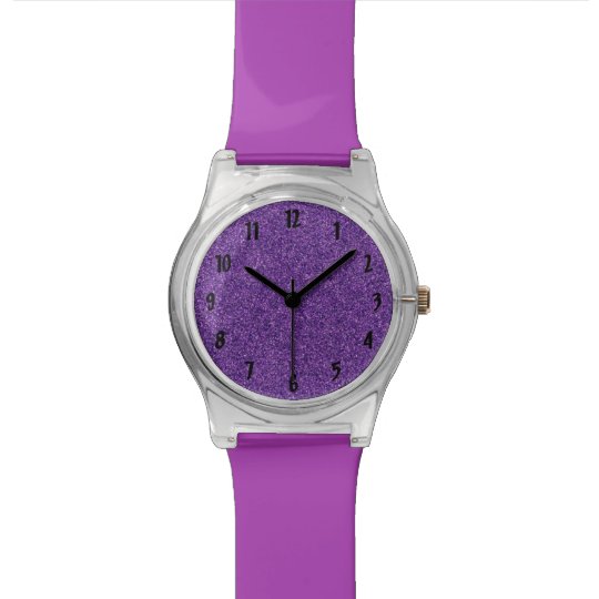 Purple Glitter Watch
