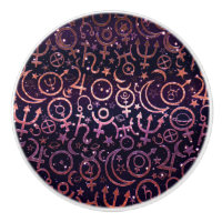 Purple Glittery Planetary Universe Space Planets